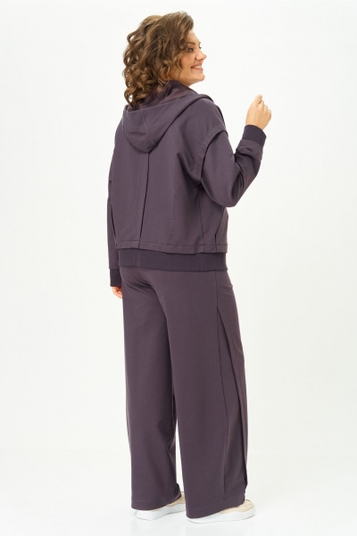 Брюки, бомбер Bonna Image 1023/1 серо-фиолетовый - фото 13