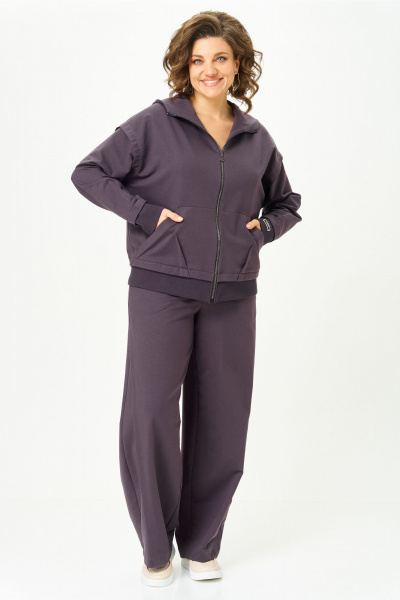 Брюки, бомбер Bonna Image 1023/1 серо-фиолетовый - фото 11