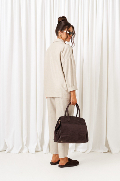 Брюки, рубашка Beautiful&Free 6421 бежевый - фото 7