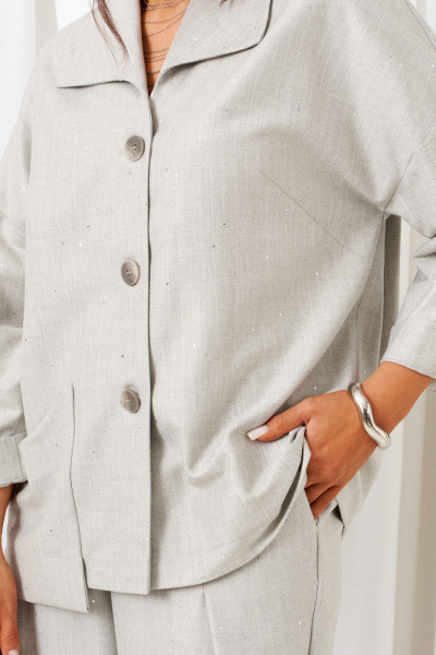 Брюки, рубашка Beautiful&Free 6421 серый - фото 8