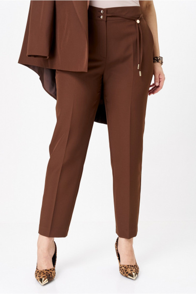 Брюки, жакет Vilena 1092 шоколад - фото 3