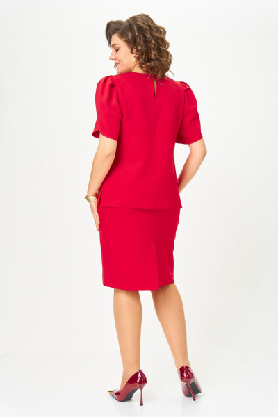 Блуза, юбка Vilena 1143 красный - фото 2