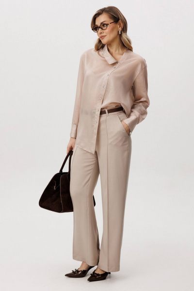 Блуза и брюки свободного кроя в монохроме Fantazia Mod 4863 - фото 6