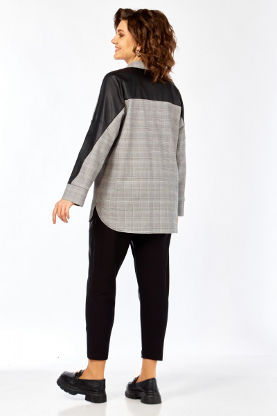 Блуза Matini 4.1545/1 клетка_черный - фото 11