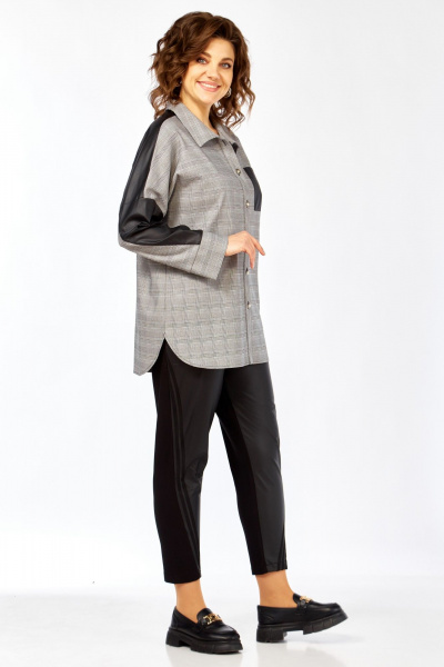 Блуза Matini 4.1545/1 клетка_черный - фото 10