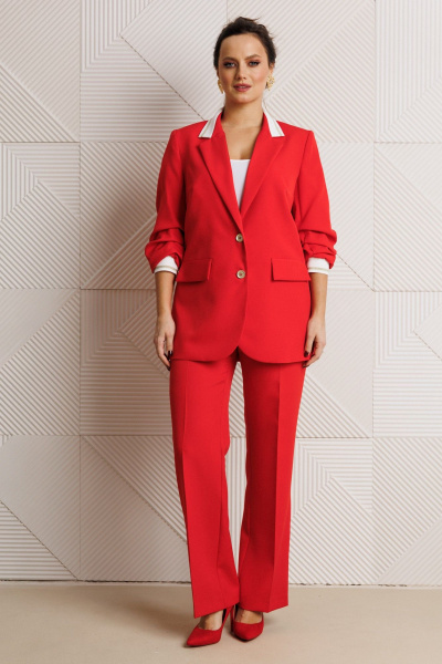 Брюки, жакет Mubliz 242 красный - фото 3