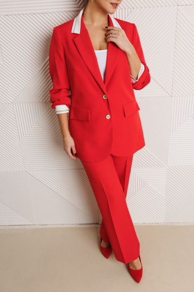 Брюки, жакет Mubliz 242 красный - фото 10