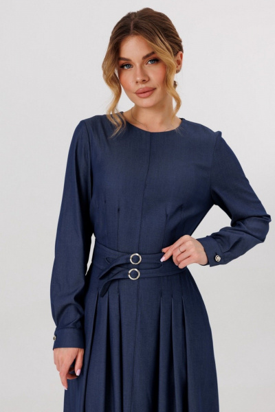 Платье Faufilure C1799 синий - фото 2