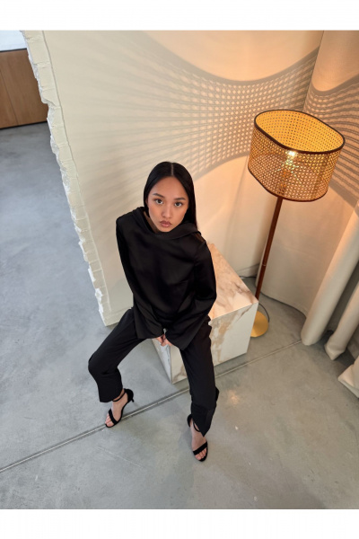 Блуза THE.WOMAN 0410 черный - фото 2