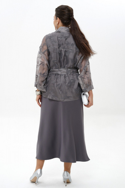 Блуза, платье Alani Collection 2429 графит - фото 3