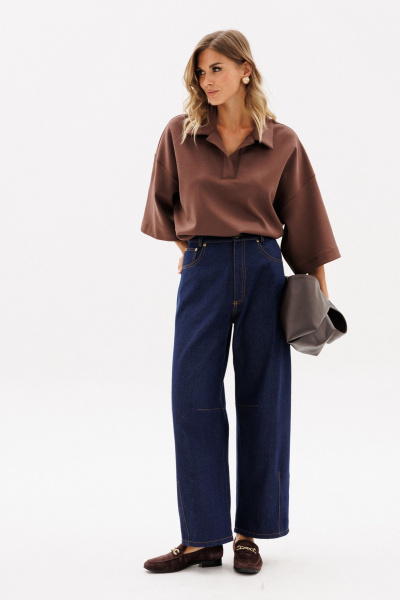 Джемпер EOLA 2964  шоколад - фото 4