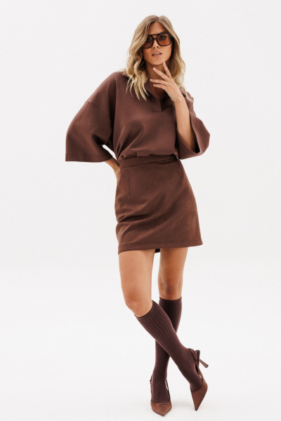 Джемпер EOLA 2964.1  шоколад - фото 4