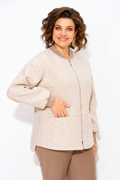 Жакет Liliana 1342 жемчужное_капучино - фото 1
