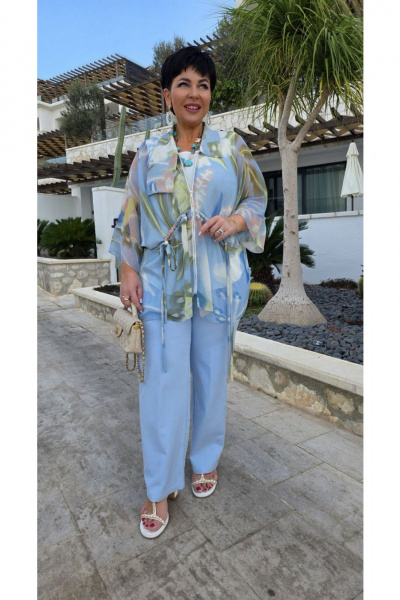 Брюки Vittoria Queen 27853/1бр голубой - фото 7