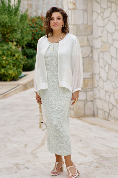 Блуза Vittoria Queen 28693бл молоко - фото 3