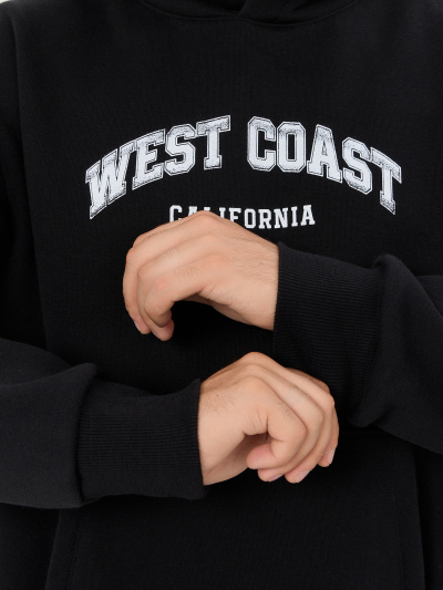 Худи Mark Formelle 121806-1/25-4896П-7П черный_печать2_3_сл_на_пол - фото 4