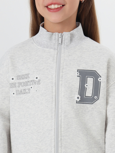 Толстовка Mark Formelle 127932/25-34704П-7 серый_меланж_4306_А_печать2_1_сл_на_ЛВ_дет_пер_1_сл - фото 3