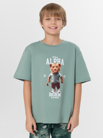 Футболка, шорты Mark Formelle 563327/25-40738ПП-0 зеленая_пастель_милитари_3_сл_на_пол - фото 1