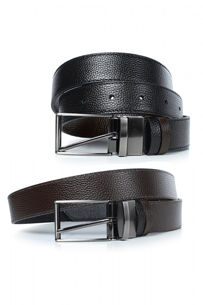 Ремень Galanteya 21918.25с2816к45 2р черный/коричн - фото 1