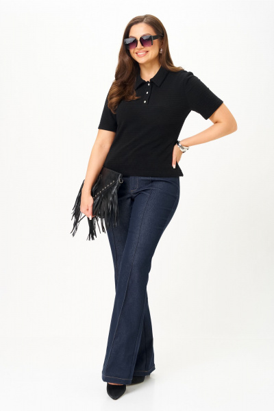 Брюки AMUARt 1095 синий - фото 2