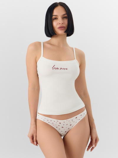 Майка, трусы Mark Formelle 442210/25-9-37327ПП-5 молочный_букетики_на_молочном_1_сл_на_пол - фото 1