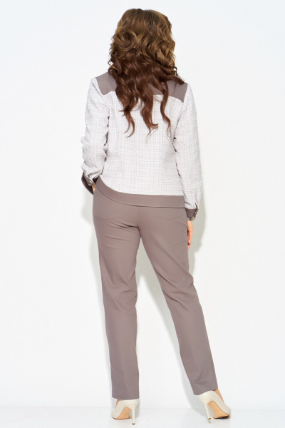 Брюки, бомбер Fita 3232 бежево-шоколадный - фото 8