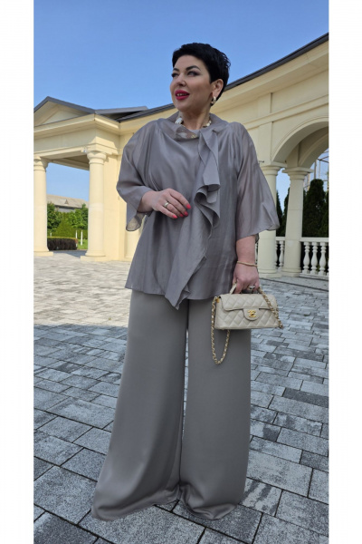 Блуза, брюки Vittoria Queen 27093 бежевый - фото 10