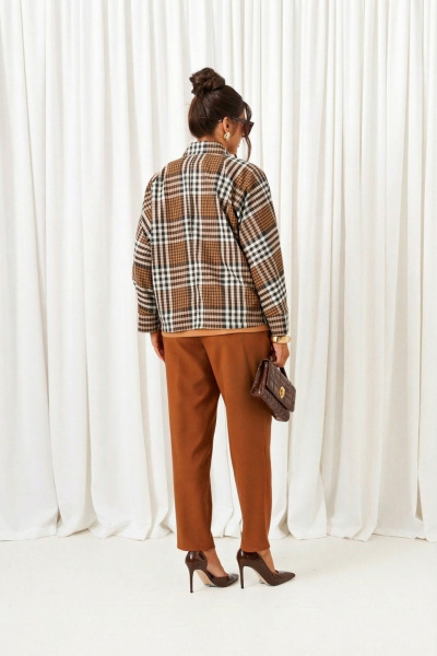 Блуза, брюки, жакет Beautiful&Free 6413 миндаль - фото 5