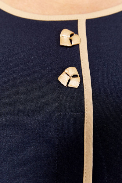 Платье Линия Л Б-2094 темно-синий - фото 2