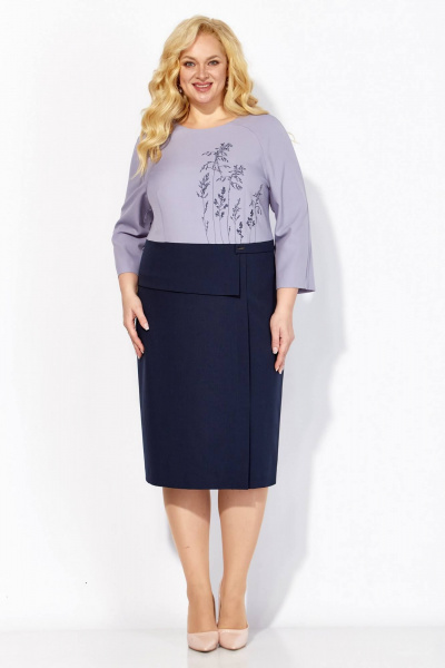 Платье Линия Л Б-2089 лавандово-серый - фото 4