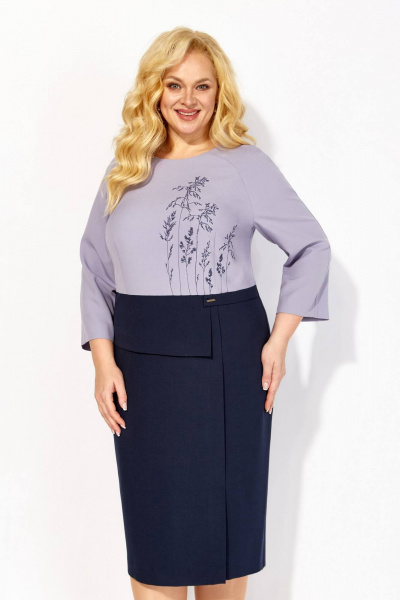 Платье Линия Л Б-2089 лавандово-серый - фото 1