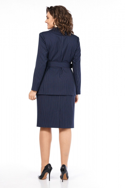 Жакет, юбка Alani Collection 2513 синий_полоска - фото 13