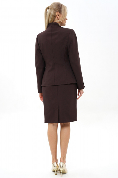 Жакет, юбка Alani Collection 2490 коричневый - фото 7
