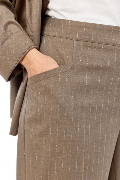 Брюки, жакет Jurimex 3468 коричневый_полоска - фото 6