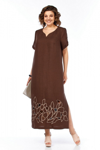Платье Jurimex 3450-2 коричневый - фото 1