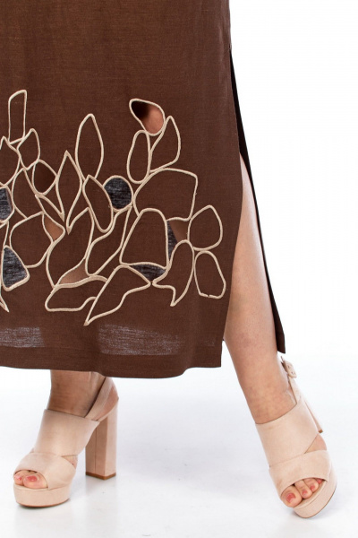 Платье Jurimex 3450-2 коричневый - фото 6