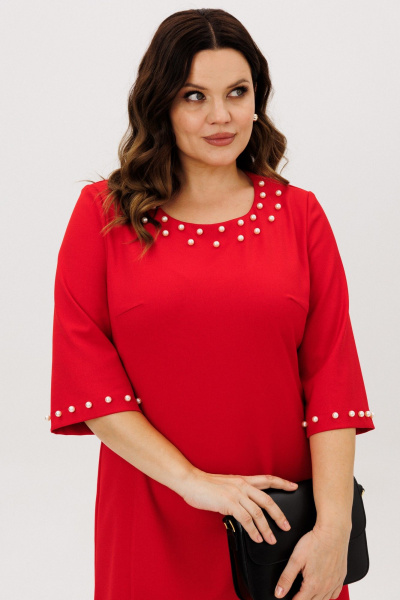 Платье ANIDEN 719-1 красный - фото 3