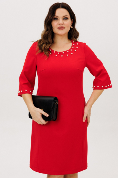 Платье ANIDEN 719-1 красный - фото 2