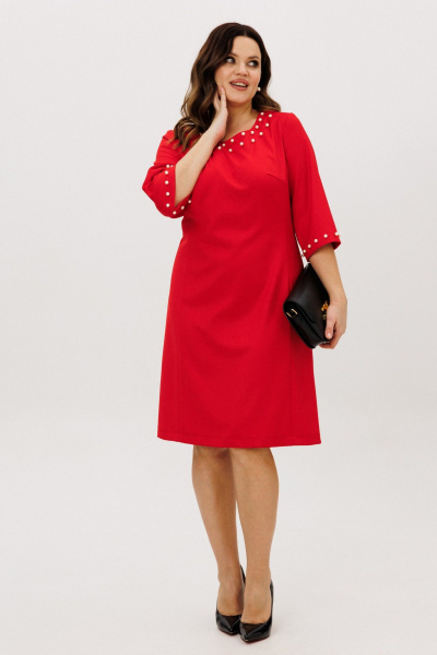 Платье ANIDEN 719-1 красный - фото 7