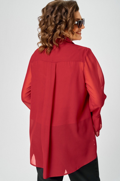 Блуза EVA GRANT 7221 красный - фото 9