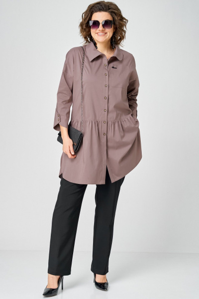 Блуза EVA GRANT 7068-1 капучино - фото 3