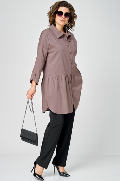 Блуза EVA GRANT 7068-1 капучино - фото 2