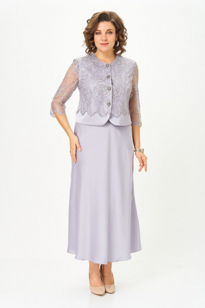 Жакет, юбка Svetlana-Style 2316 серебро - фото 5