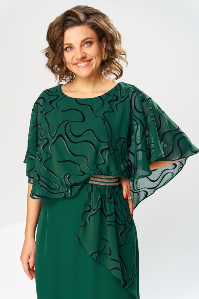 Платье Romanovich Style 1-2371 зеленый_флок - фото 7