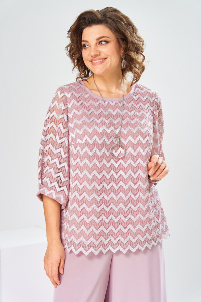 Блуза, брюки Romanovich Style 2-2892 пудровый - фото 13