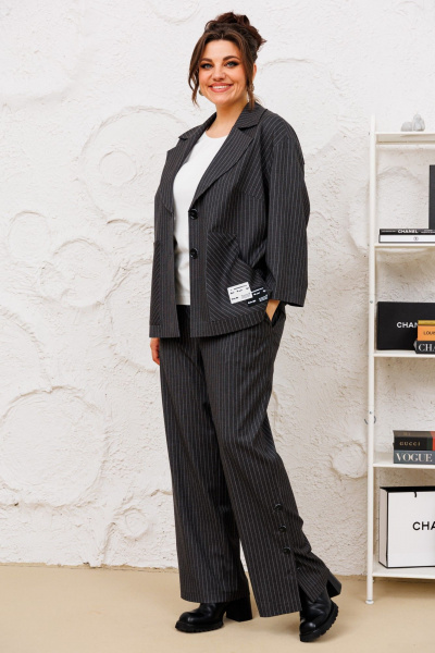 Брюки, жакет Romanovich Style 2-2716 графитовый - фото 7