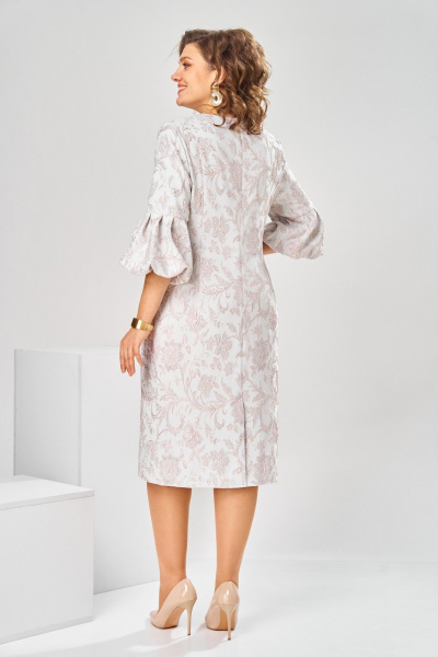Платье Romanovich Style 1-2809 пудра/цветы - фото 8