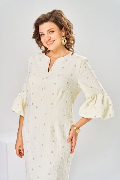 Платье Romanovich Style 1-2809 молочный-1 - фото 5