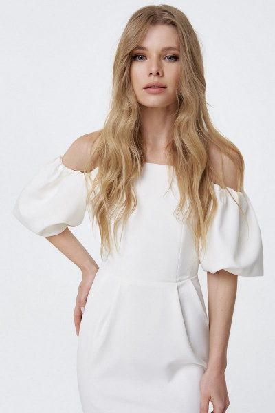 Платье PiRS 2247 молочный - фото 2