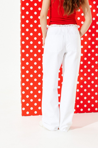 Брюки ELLETTO 2375 белый - фото 5